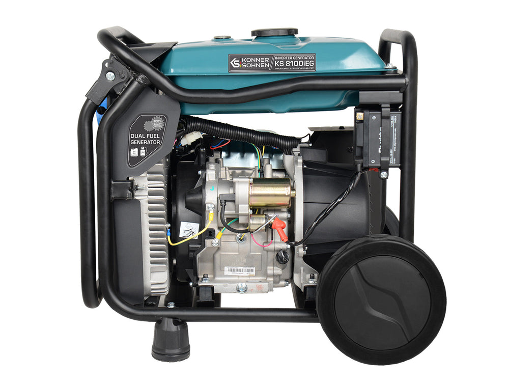 Könner & Söhnen KS 8100iEG inverter aggregaat op gas en benzine 8,5 kW, foto 6
