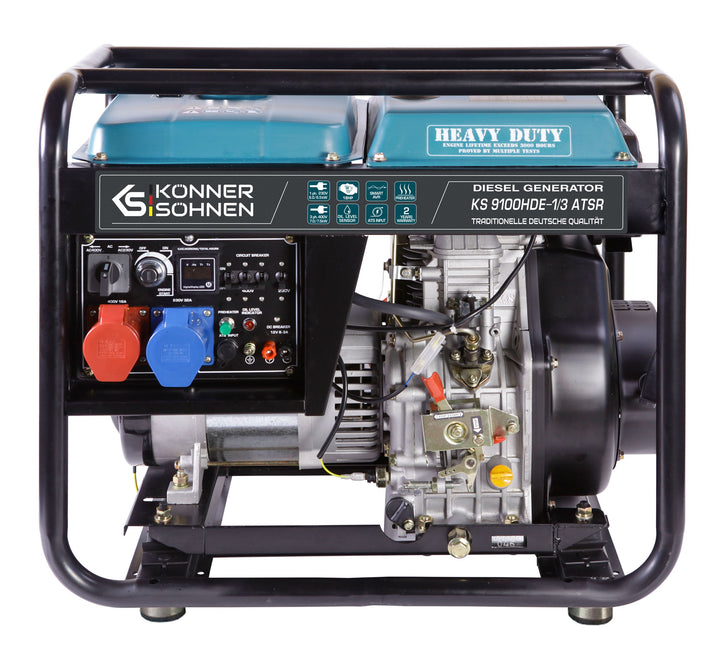 
  Könner & Söhnen KS 9100HDE-1/3 ATSR (EURO V) diesel aggregaat 6,5 kW | Rabe - Artikelnummer KS 9100HDE-1/3 ATSR
