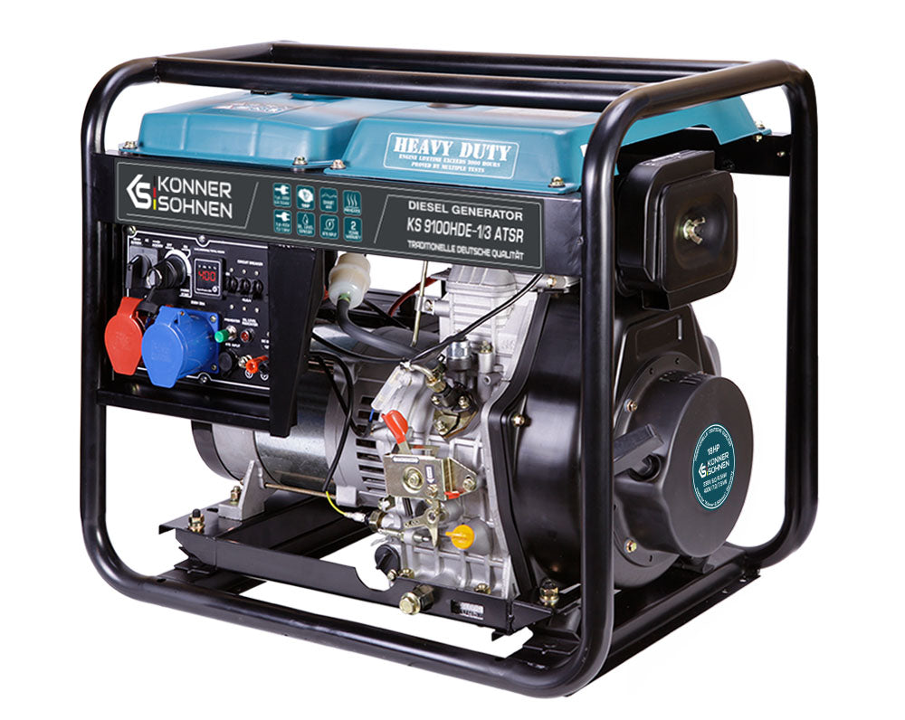 Könner & Söhnen KS 9100HDE-1/3 ATSR (EURO V) diesel aggregaat 6,5 kW, foto 3