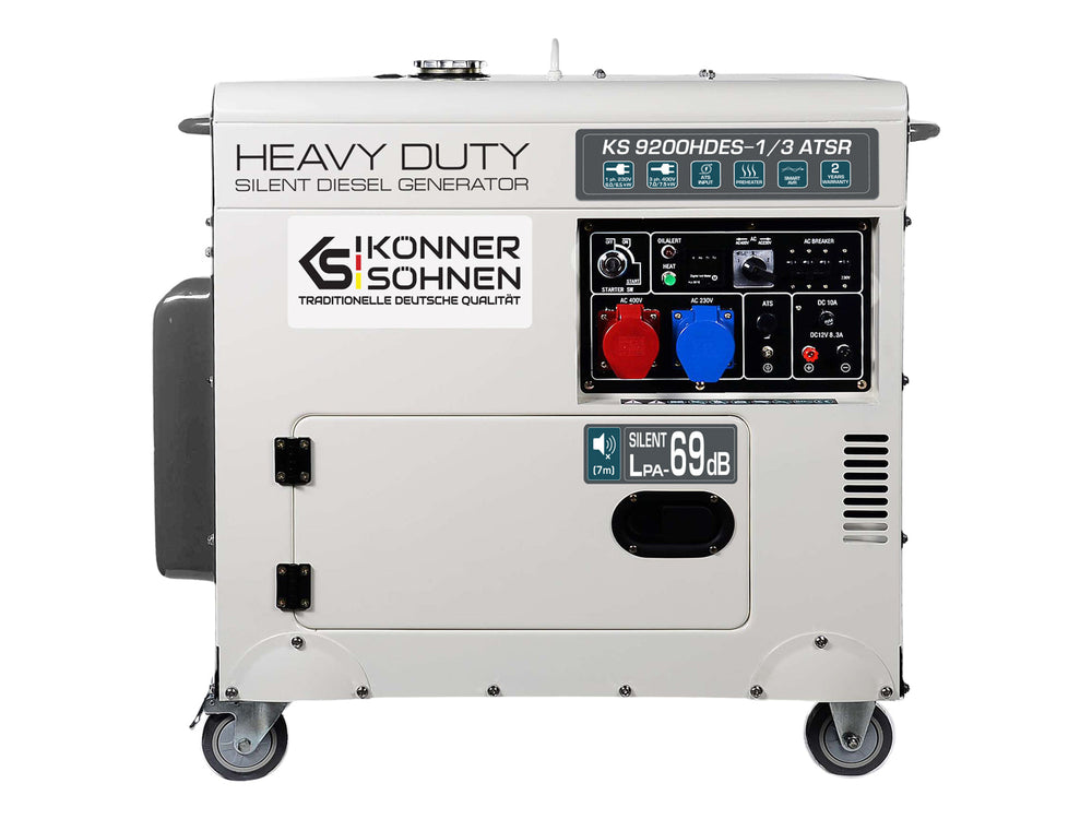 Könner & Söhnen KS 9200HDES-1/3 ATSR (EURO V) diesel aggregaat 6,5 kW | Rabe