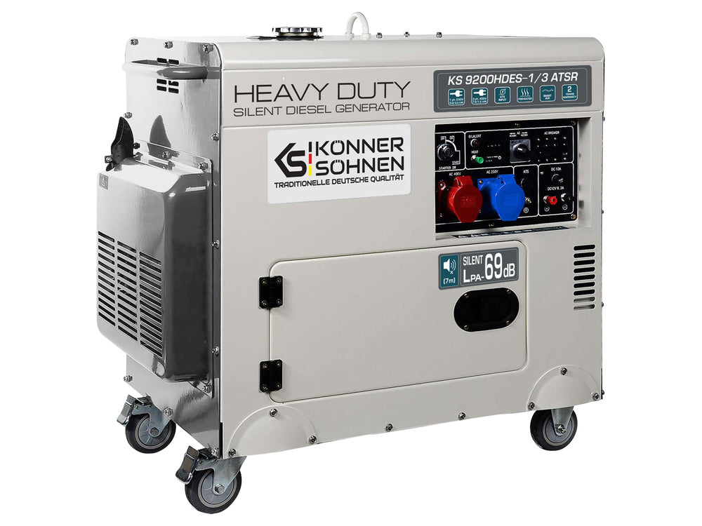 Könner & Söhnen KS 9200HDES-1/3 ATSR (EURO V) diesel aggregaat 6,5 kW, foto 3