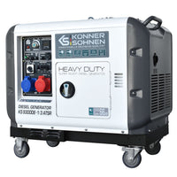 Könner & Söhnen KS 9300DE-1/3 ATSR (EURO V) diesel aggregaat 6,5 kW, foto 2