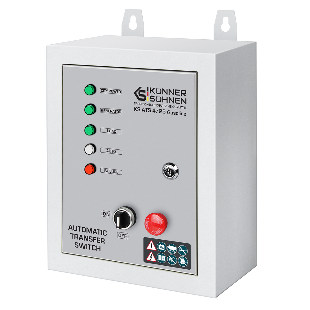 Könner & Söhnen KS ATS 4/25 Gasoline automatische omschakelaar (ATS) | Rabe