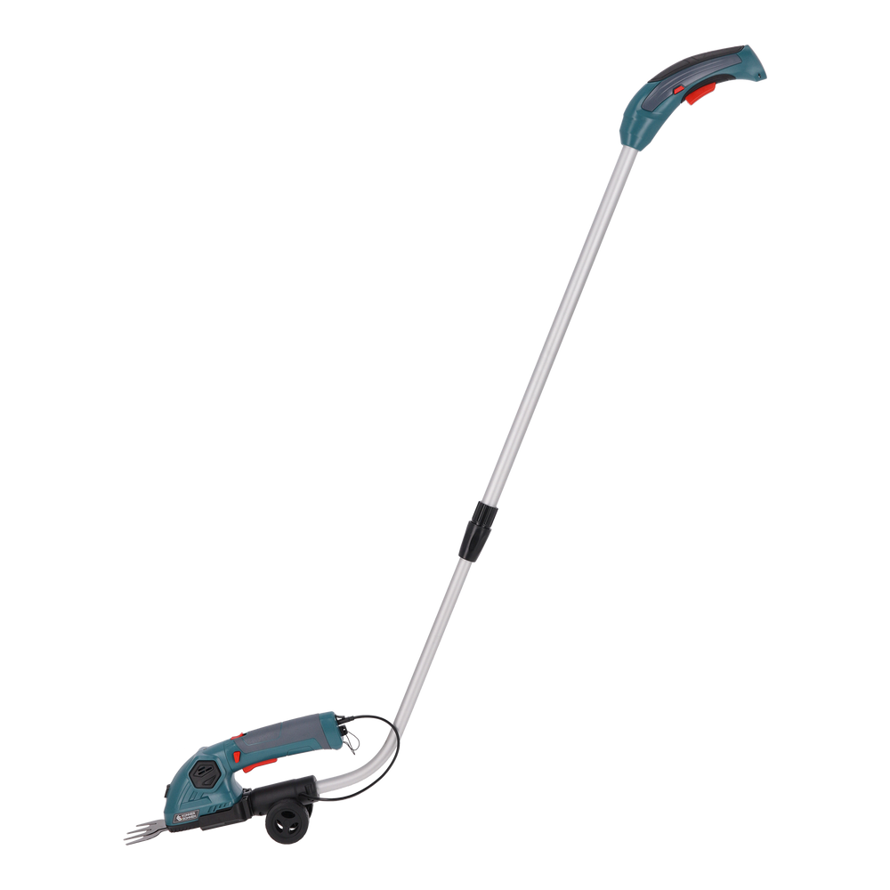 Könner & Söhnen KS SHT-8V + Extension Pole accu 2 in 1 grasmaai- en heggenschaar met telescopische verlengstok | Rabe