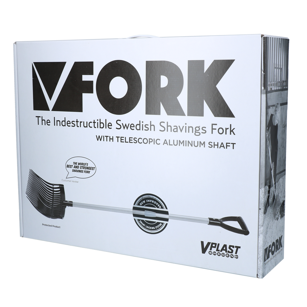 Mestvork met steel Zwart