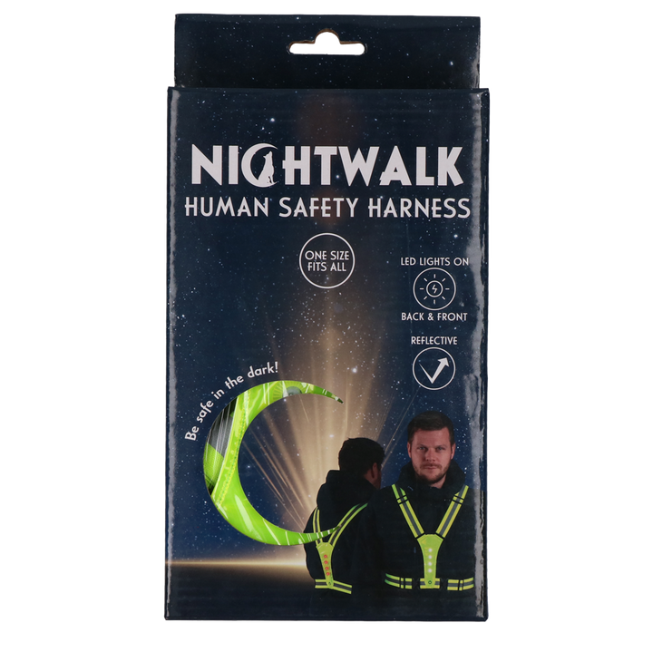 
  Nightwalk Human Safety Harness Geel - artikelnummer NIGH070
