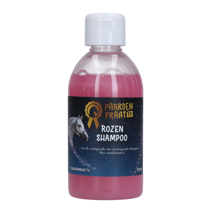 
  Paardenpraat TV Shampoo Rozen - Artikelnummer PRAA009
