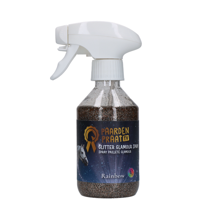 
  Paardenpraat TV Glitter Glamour Spray Regenboog - Artikelnummer PRAA5051
