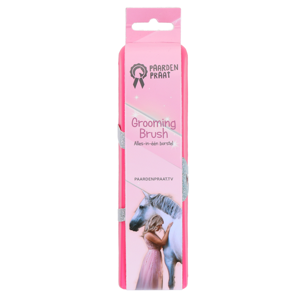 Paardenpraat Grooming Brush Roze M