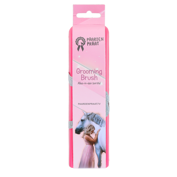 
  Paardenpraat Grooming Brush Roze M - artikelnummer PRAA5070
