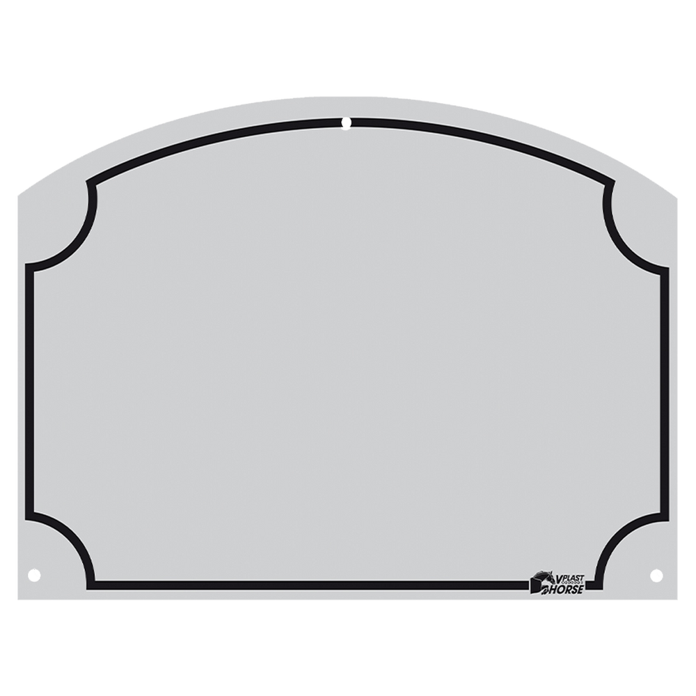 Stal Naamplaatje 70x95 mm