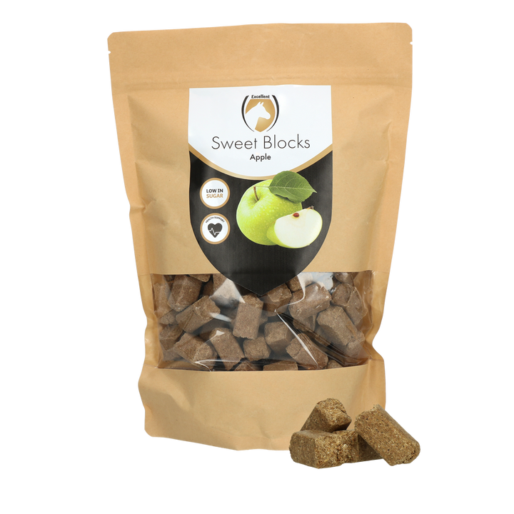
  Excellent Horse Sweet Blocks Apple 1 kg - artikelnummer SWEE0012
