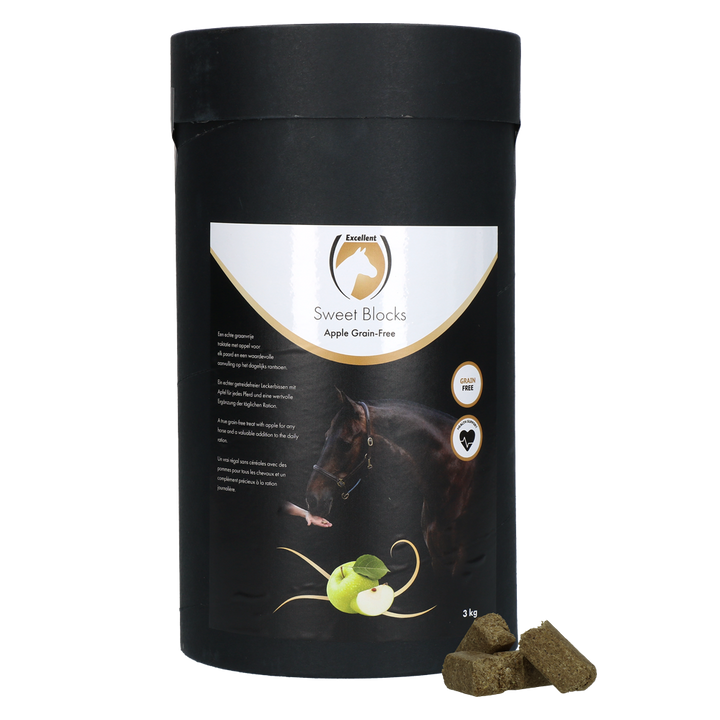 
  Excellent Horse Sweet Blocks Grain-Free Apple 3 kg - artikelnummer SWEE002AA
