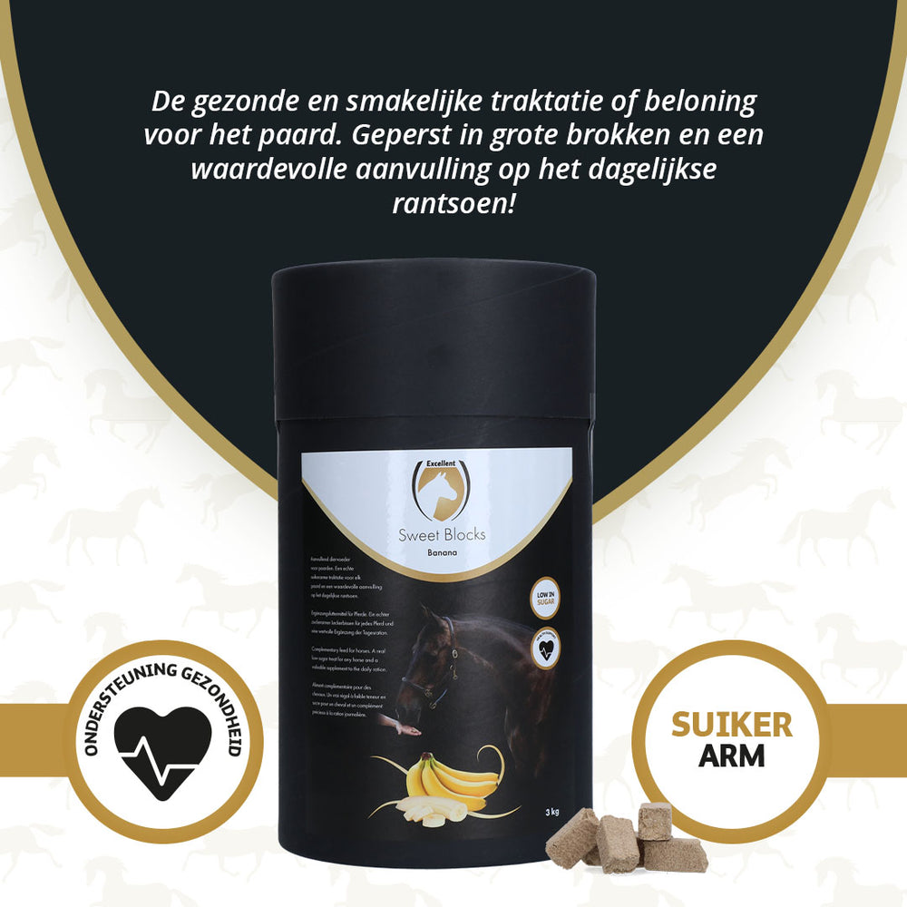 Excellent Horse Sweet Blocks Banana 3 kg