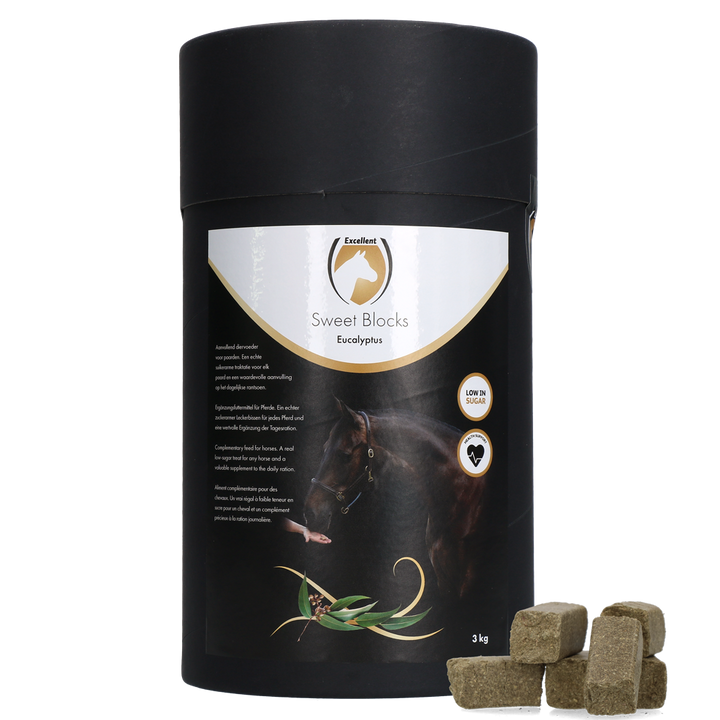 
  Excellent Horse Sweet Blocks Eucalyptus Eucalyptus 3 kg - artikelnummer SWEE004
