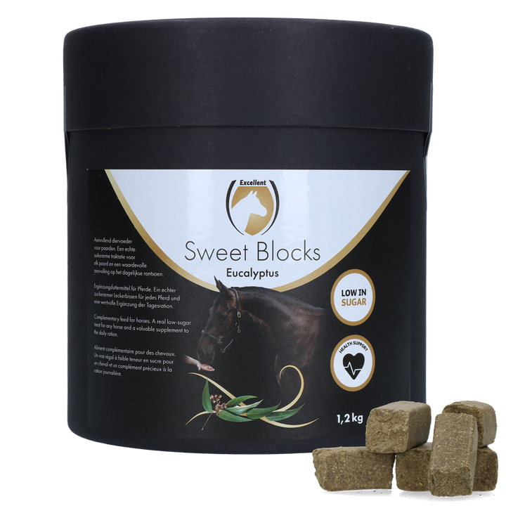 
  Excellent Horse Sweet Blocks Eucalyptus 1,2 kg - artikelnummer SWEE004AD
