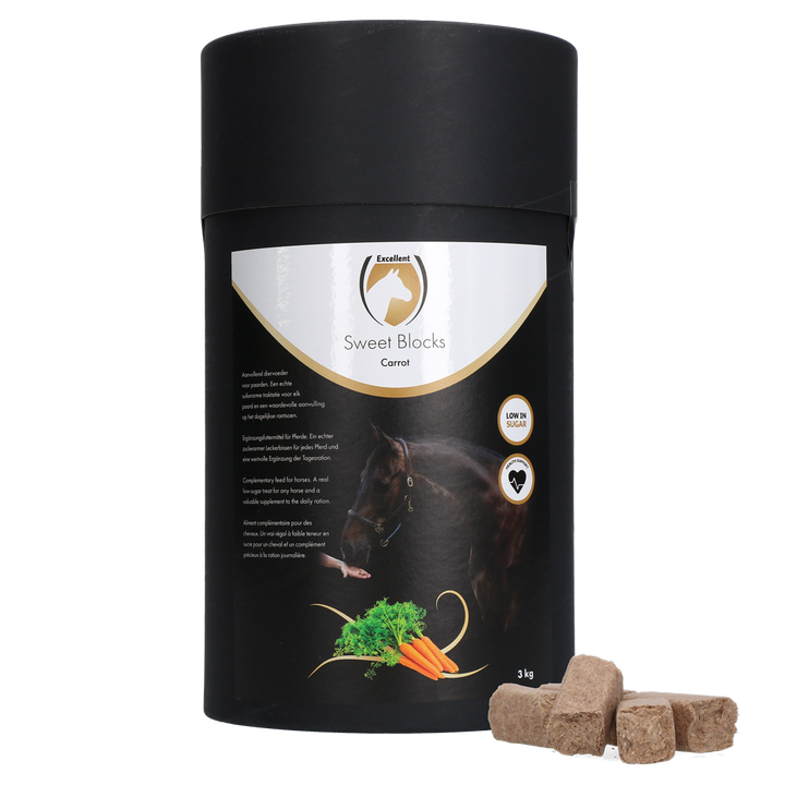 
  Excellent Horse Sweet Blocks Carrot 3 kg - artikelnummer SWEE005
