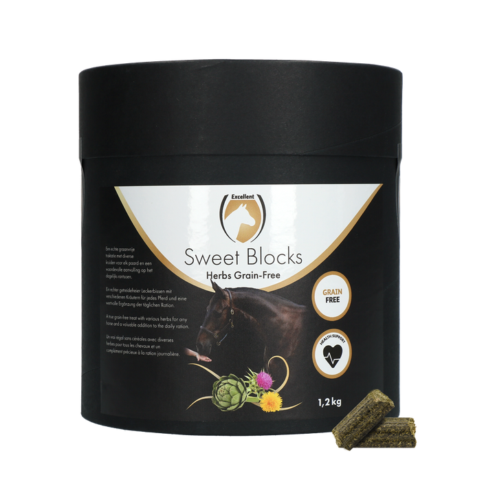 
  Excellent Horse Sweet Blocks Grain-Free Herbs 1,2 kg - artikelnummer SWEE007ADE
