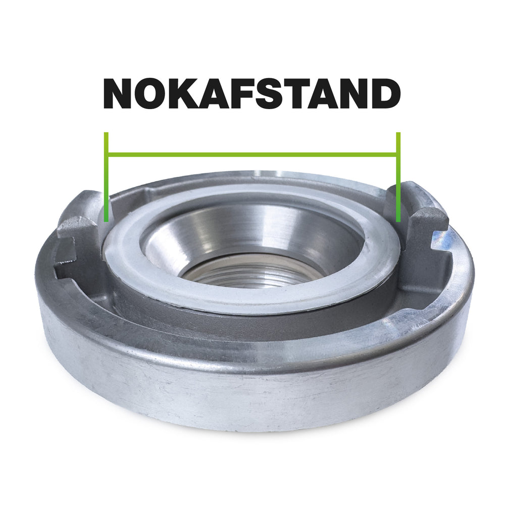 Storz verloopkoppeling 52 x 81mm - aanzicht 2