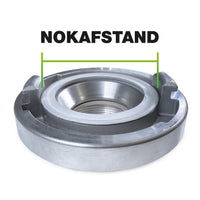 Storz straalpijp 66 mm kogelafsluiter - aanzicht 2