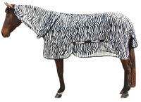 Vliegendeken Zebra incl. nekdeel 185 cm
