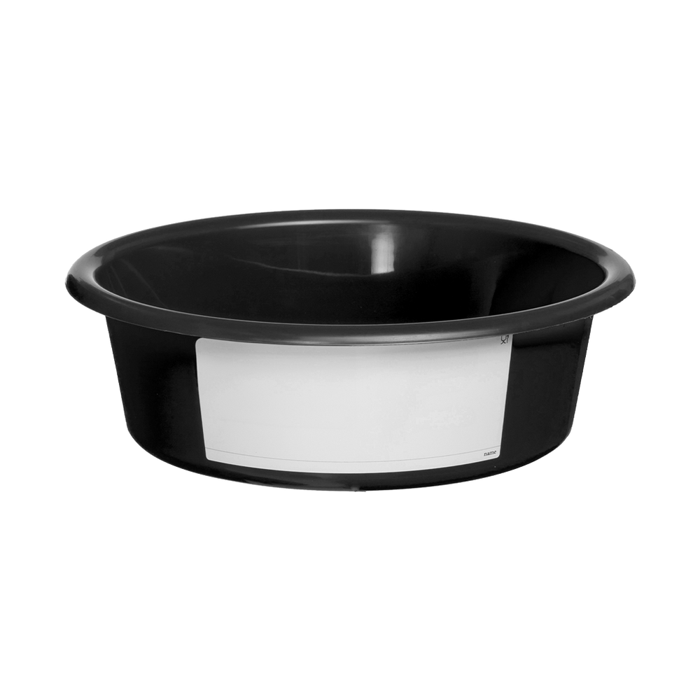 Voerbak 6 l (met label) Zwart wit