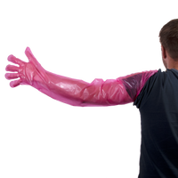 Wegwerphandschoenen Vet Roze