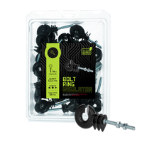 ZoneGuard Ringisolator zwart met moer (mdk)