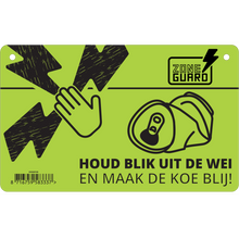 ZoneGuard Warnungsschild Gefahr: Elektrozaun & Konserven Verbot
