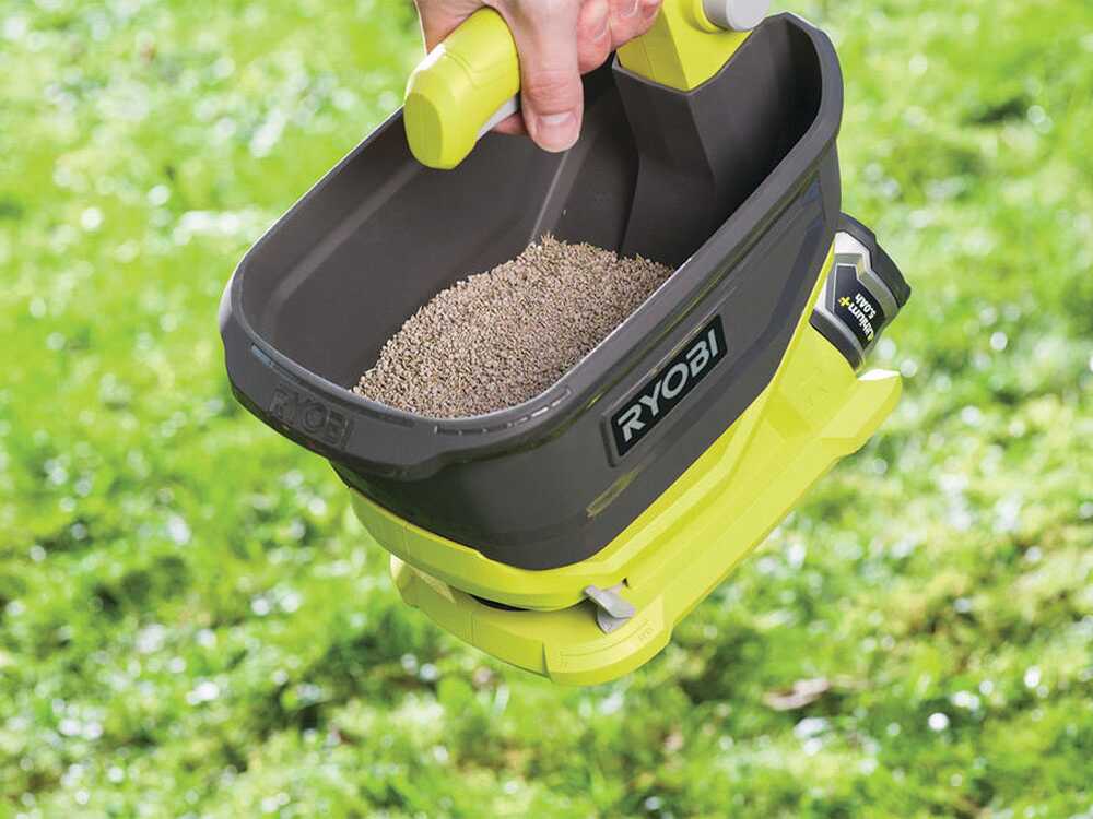 Ryobi OSS1800 accu strooier, 18 V 4 Ah, detail 5
