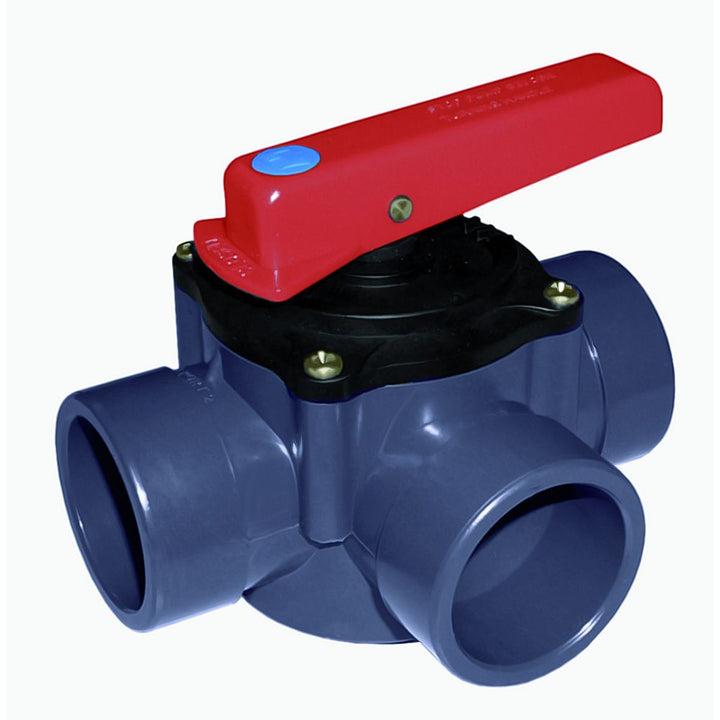 
  Afsluitklep PVC-U 3-weg 63-75 mm, PN6 - artikelnummer 278911
