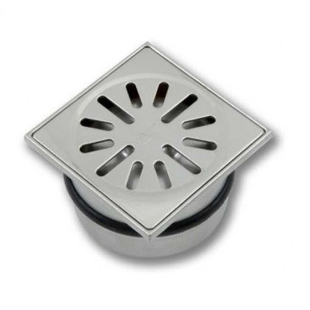 Afvoerput ABS/RVS 100 x 100 mm, 4410 productfoto hoge resolutie
