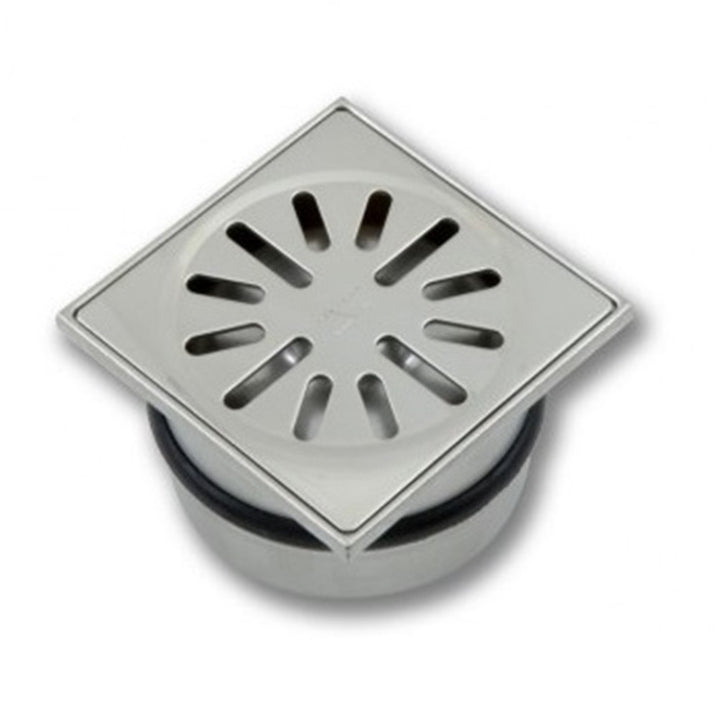 
  Afvoerput ABS/RVS 100 x 100 mm, 4410 productfoto hoge resolutie - artikelnummer 120402
