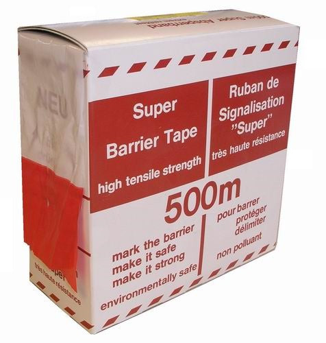 
  Afzetlint rood-wit, lengte 500 m | Rabe - artikelnummer 200836
