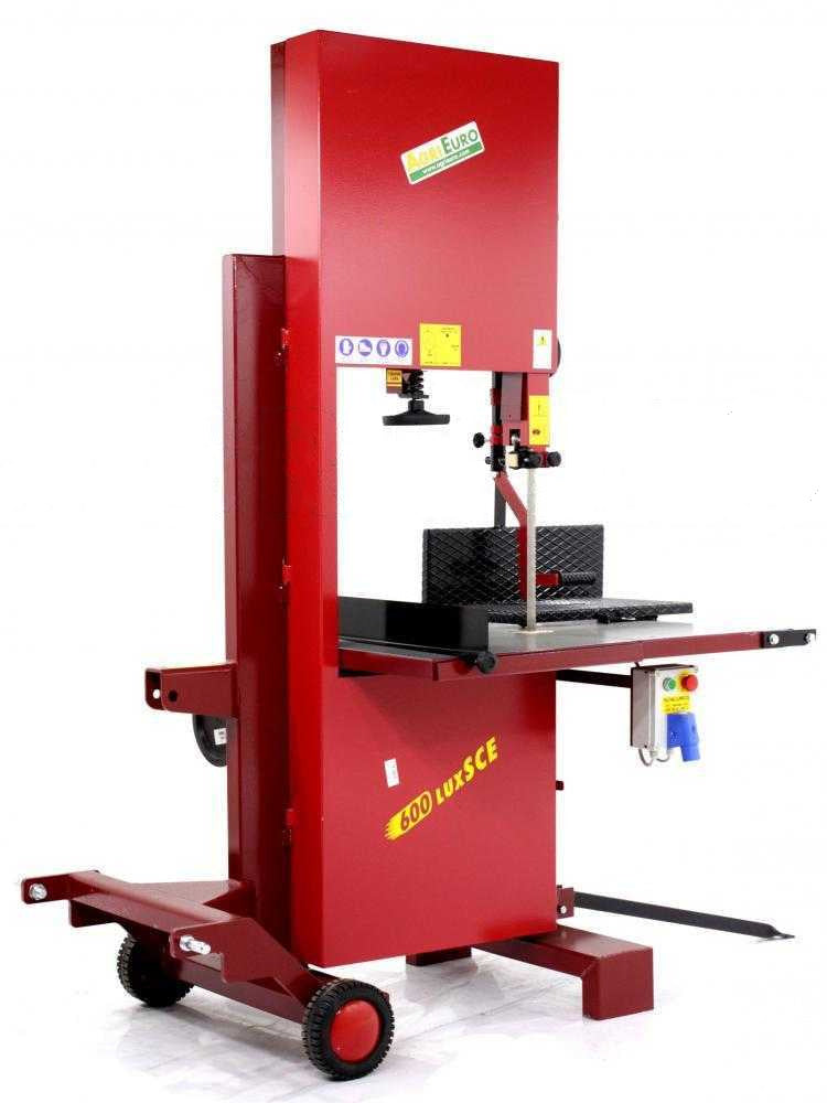 AgriEuro Premium 600 SCE LUX lintzaag voor brandhout, elektrisch en aftakas, detail 1