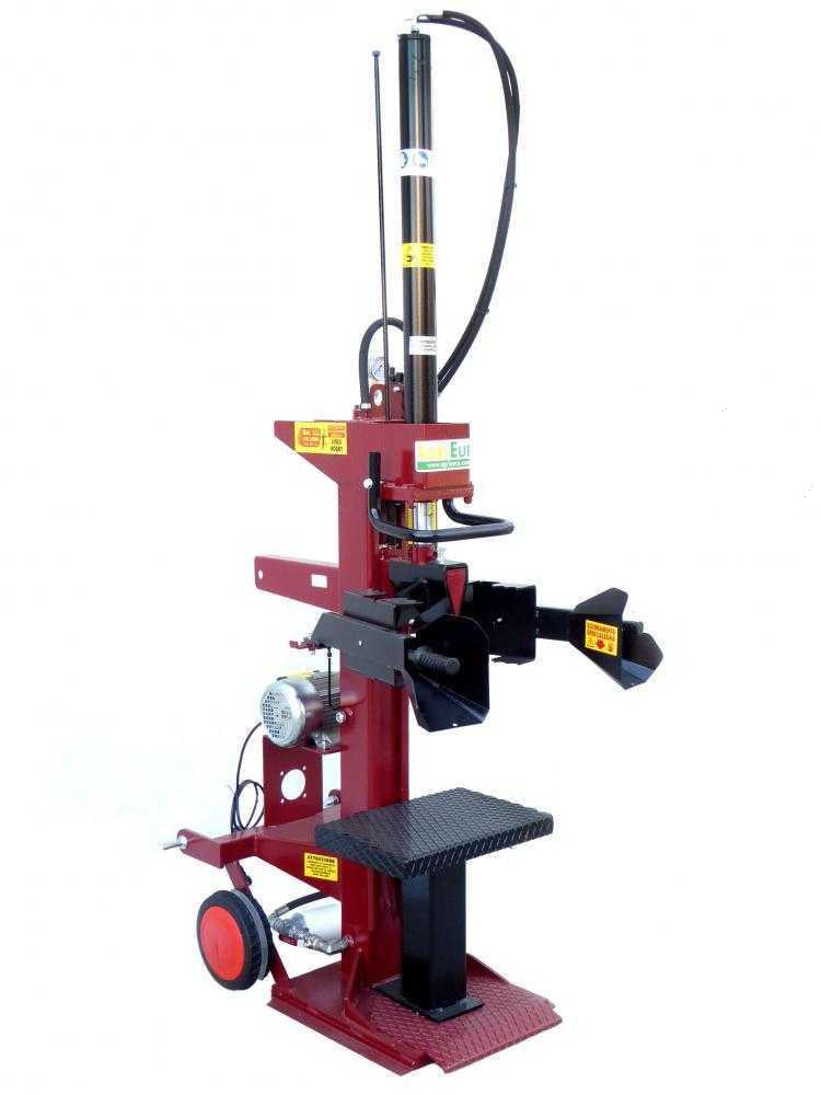 AgriEuro Premium SIE 10 elektrische houtklover, 10 ton, verticaal, detail 1