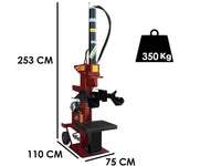 AgriEuro Premium SIE 20 elektrische houtklover, 20 ton, verticaal, detail 1