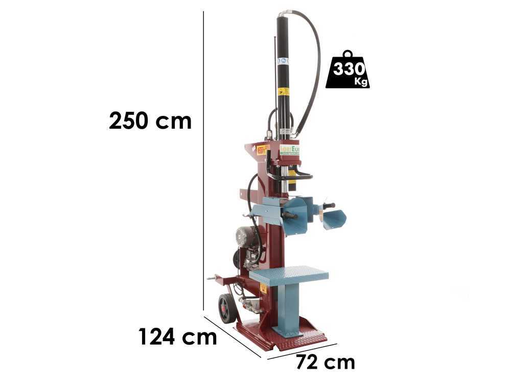 AgriEuro Premium SIE LUX elektrische houtklover, 15 ton, verticaal, detail 1