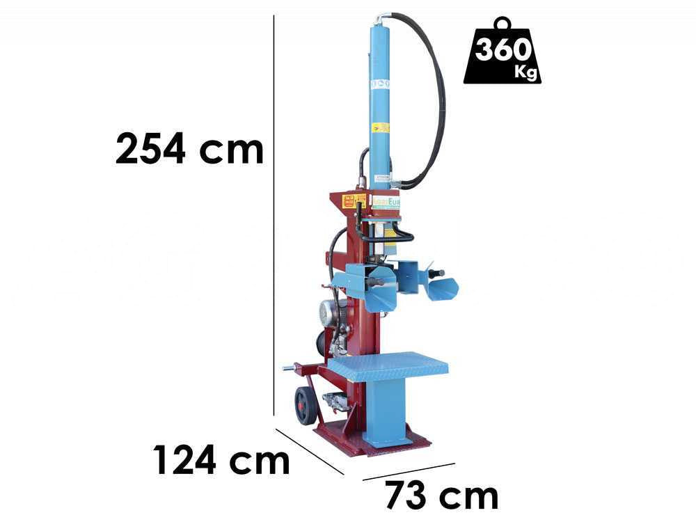 AgriEuro Premium SIE LUX elektrische houtklover, 20 ton, verticaal, detail 1