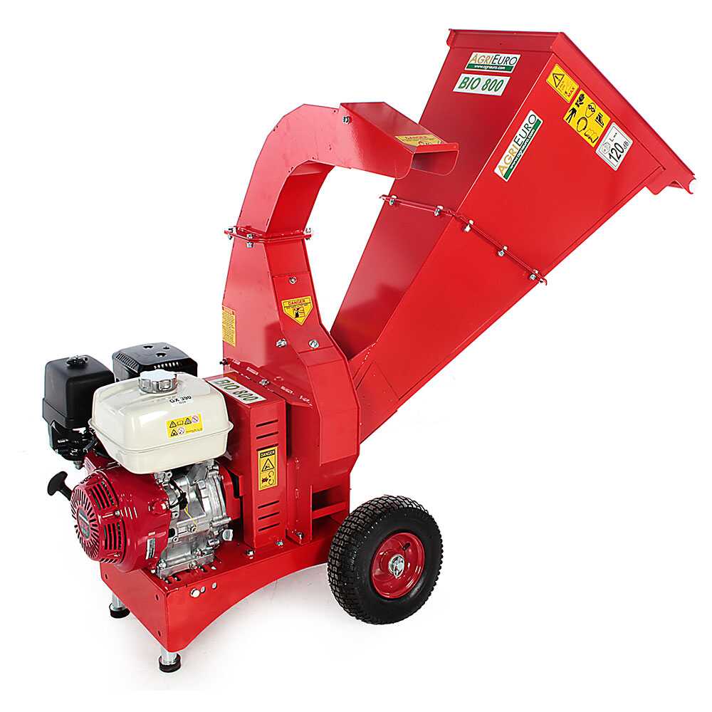 AgriEuro TOP-LINE BIO 800 benzine hakselaar, takken tot 80 mm | Rabe
