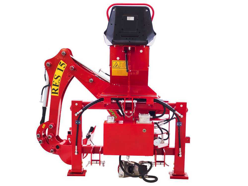 AgriEuro TOP-LINE RES15 graafarm voor de trekker, zijwaarts verschuifbaar, detail 4
