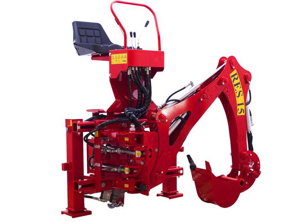 AgriEuro TOP-LINE RES15 graafarm voor de trekker, zijwaarts verschuifbaar, detail 7