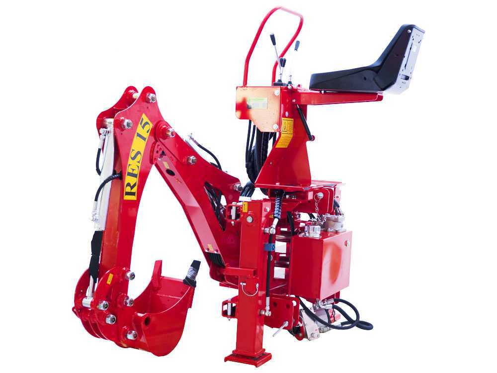 AgriEuro TOP-LINE RES15 graafarm voor de trekker, zijwaarts verschuifbaar, detail 8