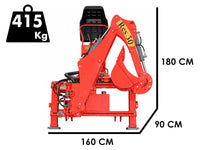 AgriEuro TOP-LINE RES30 graafarm voor de trekker, zijwaarts verschuifbaar, detail 1