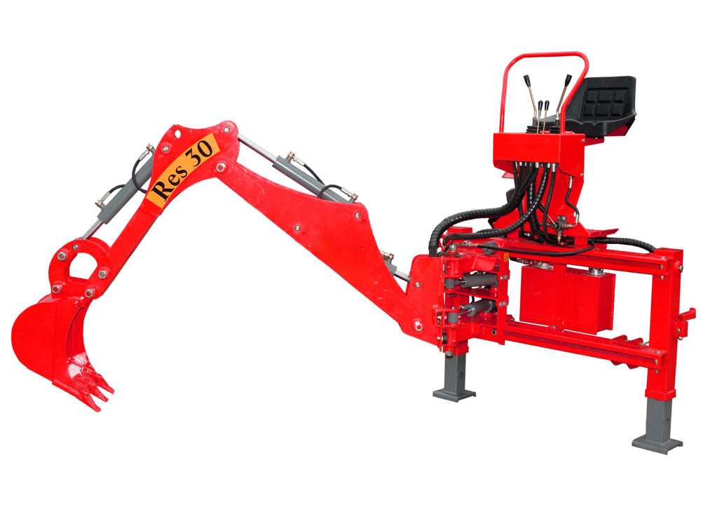 AgriEuro TOP-LINE RES30 graafarm voor de trekker, zijwaarts verschuifbaar, detail 2