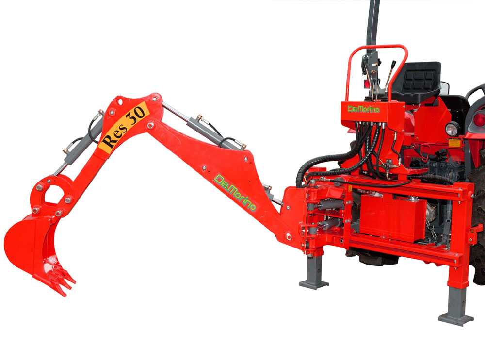 AgriEuro TOP-LINE RES30 graafarm voor de trekker, zijwaarts verschuifbaar, detail 4