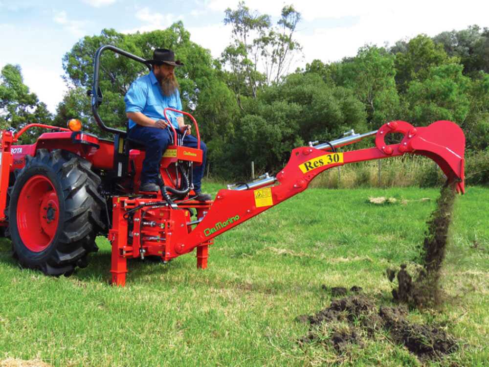 AgriEuro TOP-LINE RES30 graafarm voor de trekker, zijwaarts verschuifbaar, detail 5