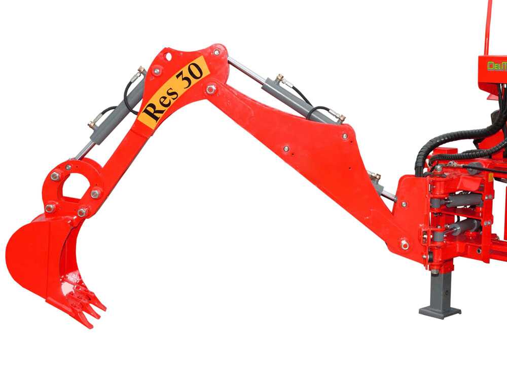 AgriEuro TOP-LINE RES30 graafarm voor de trekker, zijwaarts verschuifbaar, detail 6