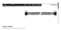 Maatvoering en aansluitmaten van de Bonfix 95905