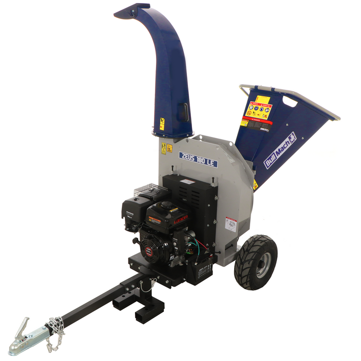 
  BullMach ZEUS 180 LE benzine hakselaar, takken tot 95 mm, elektrische start, getrokken uitvoering | Rabe - artikelnummer K607172
